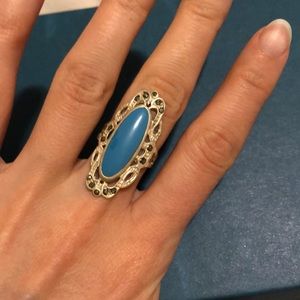 Sterling Silver .925 Statement ring Size 7